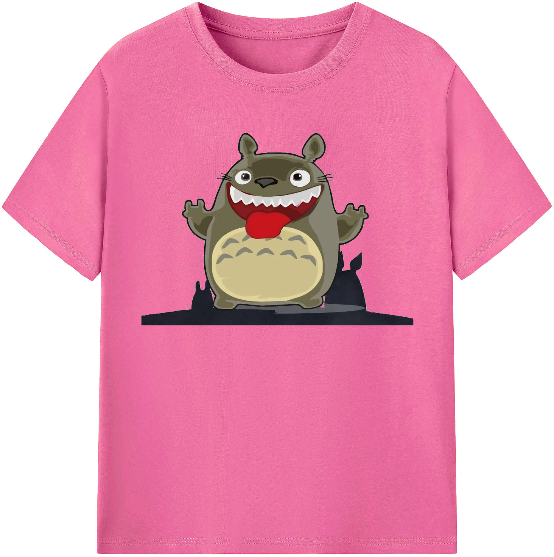 （画像用） となりのトトロ 草壁メイ 草壁サツキ My Neighbor Totoro Satsuki Kusakabe Mei Kusakabe レディースカジュアルプリントTシャツ（綿100％）
